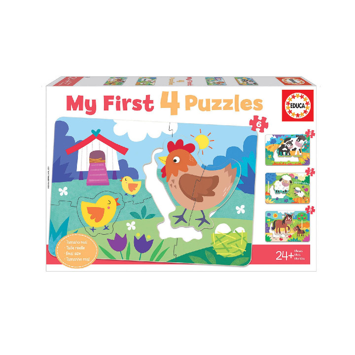 Mi primer puzzle mamas y bebes 5-6-7-8 piezas ( Ref:  18899 )