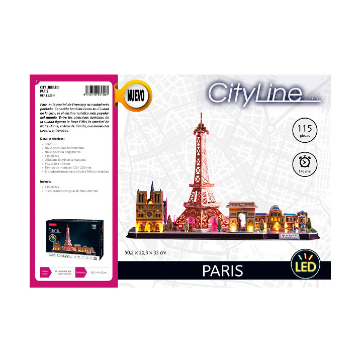 City line Led Paris 3D