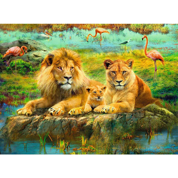 familia de leones