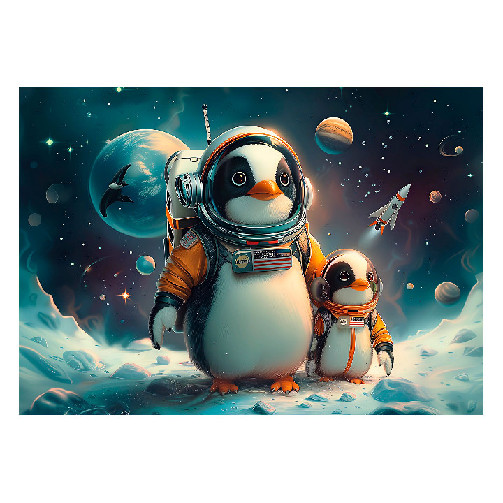 Pingüinos en el espacio