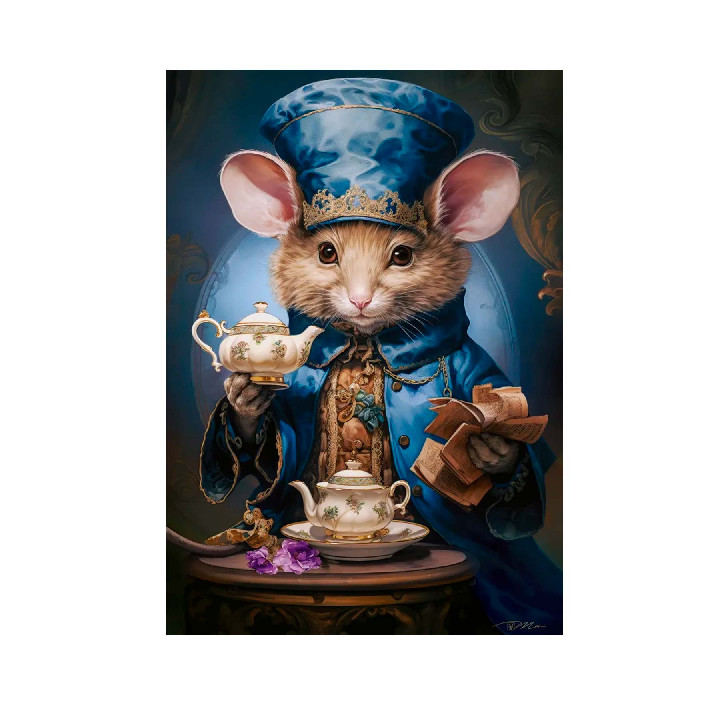 Ratón tomando el tea